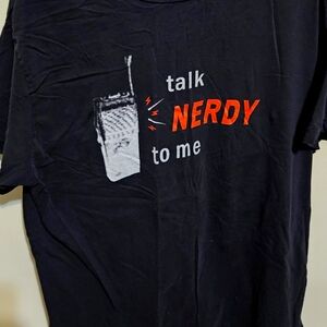 Radioshack t shirt, talk nerdy to me, radio shack, size xl